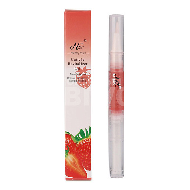 Средство для ногтей Honey Nail масло для кутикулы увлажняющее в карандеше,Клубник, 3 мл