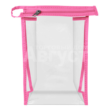 Косметичка 07639014.7 К-3 14*7 h21, ПВХ, розовая