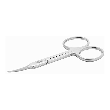 Ножницы маникюрные Kaizer 404033 закругленные для кутикулы, лезвия 20 мм,, цвет матовое серебро