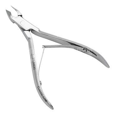 Кусачки маникюрные Solinberg 222-111 Classic Line, двойная пружина, лезвия 6 мм, серебристые