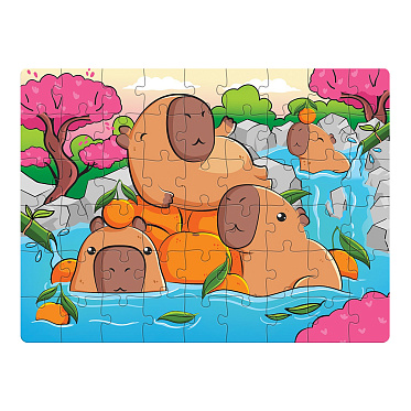 Пазл Puzzle Time 10372358 Маленькие капибары, 54 элемента
