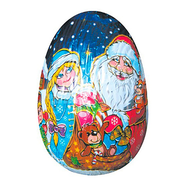Шоколадная фигурка яйцо Новогодняя сказка, 50 г