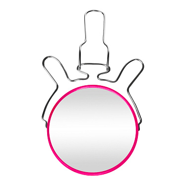 Зеркало ZCDE-31 настольное круглое, 18 см, розовый металл