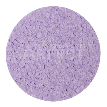 Спонж для умывания Queen Fair 9746924 круглый, 8*8*0,5см, фиолетовый
