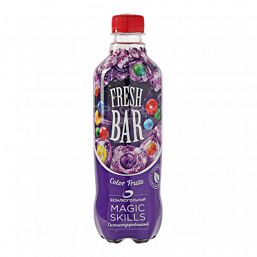 Вода газированная Fresh Bar Magic Skills, безалкогольный, сильногазированный, 0,48 л