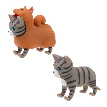 Игрушка Т23804 Прокачка для собачки,тянущиеся собачки и кошечки, 10 см в ассортименте