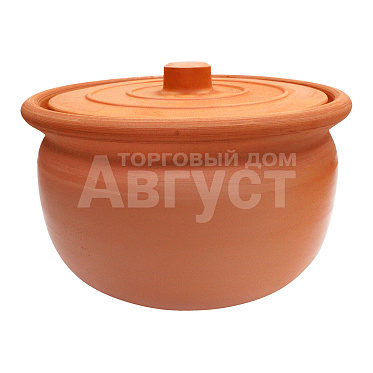 Форма для запекания Viapot 60023 круглая с крышкой, 4 л, жаропрочная керамика