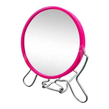 Зеркало ZCDE-32 настольное круглое, 18 см, розовый металл