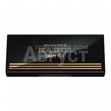 Тени для бровей Max Factor Real brow duo kit палетка 2 оттенка, тон 002, 3 г