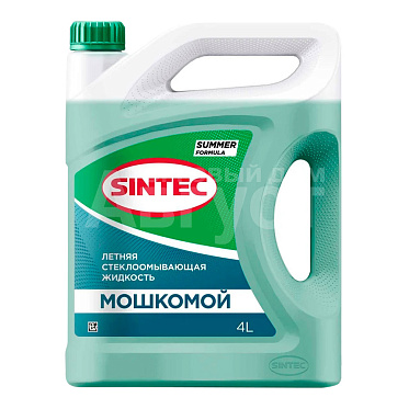 Жидкость омыватель Sintec летняя, Мошкомой, 4 л