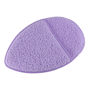 Спонж для умывания 110892 капля, 9,5*7*1,5 см, фиолетовый