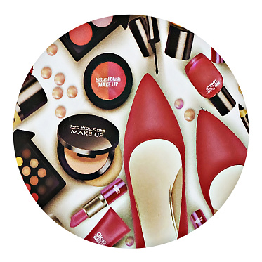 Зеркало 3797 карманное,круглое, make up, 7 см