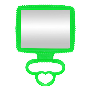 Зеркало ZCDE-05 настольное квадратное 13*10,5 см, пластик, зеленый