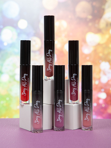 Губная помада Parisa Stay all Day жидкая матовая, красно-коричневый, тон 06