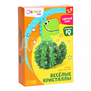 Набор 4828453 Эврики Опыты. Чудесные кристаллы. Динозавр, 2,5*8*12 см