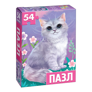 Пазл Puzzle Time 7293463 Милый котик, 54 элемента