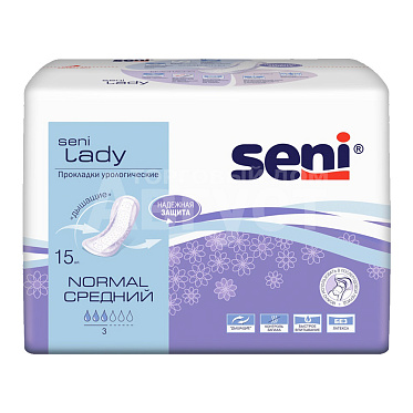 Прокладки урологические Seni Lady нормал, 15 шт
