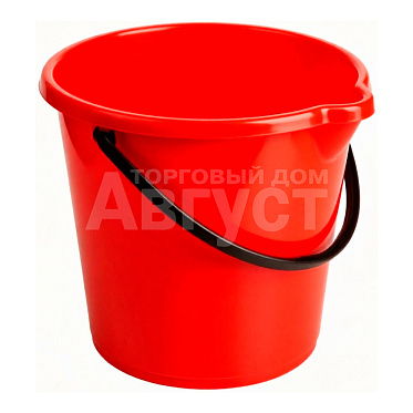Ведро 432780000 без крышки, круглое, красный, 12 л