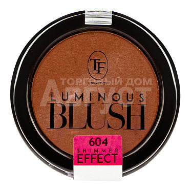 Румяна Triumf Luminous Blush пудровые с шиммер эффектом, пепельный розовый, тон 604