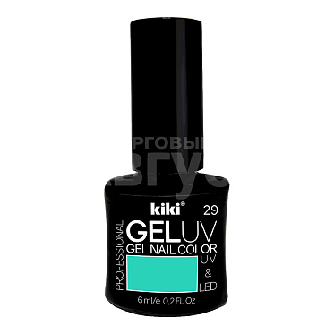 Лак для ногтей Kiki UV гель, цвет мятный, тон 29, 6 мл