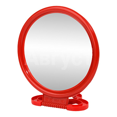 Зеркало ZCDE-50-2 настольное круглое, 18 см, красный