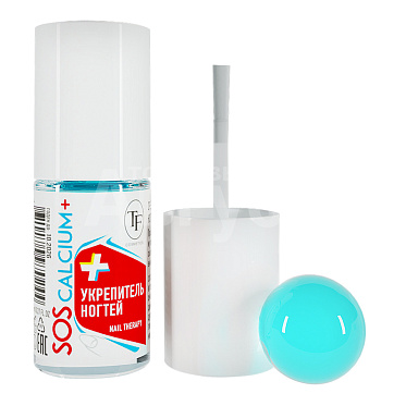 Средство для ногтей Triumf SOS CALCIUM+, укрепление с кальцием, 8 мл